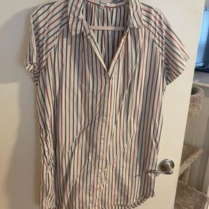 Madewell button down short sleeve dress